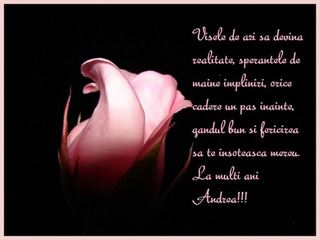Pentru toti sarbatoritii lunii ...